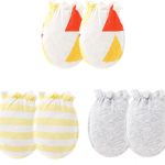 Unisex Baby Cotton Scratch Mittens For Newborn Baby Boys Girls Mittens Accessory 0-6 Months